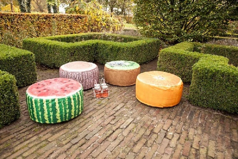 Tabouret gonflable d'extérieur, Orange Orange, Ø58xH32,5 cm