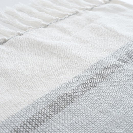 Barre transversale de table Farsund Vert Menthe / Blanc, Modèles Assortis, 40 x 140 cm