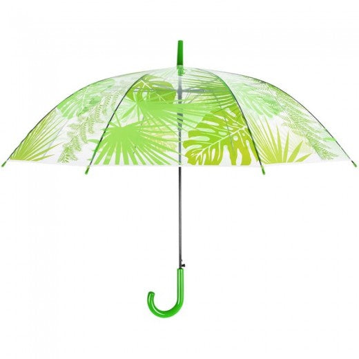 Parapluie pour adultes, Jungle Leaves Lime, Ø100xH81,5 cm