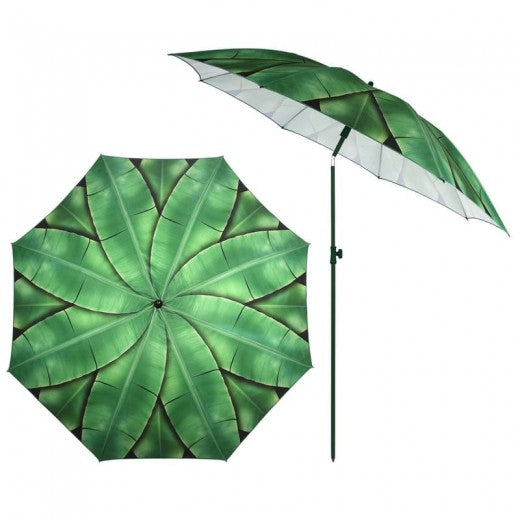 Parasol, Feuilles de bananier Vert, Ø184xH226 cm