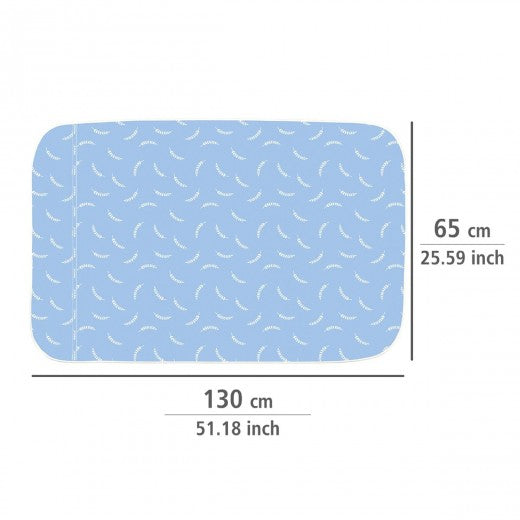 Couverture à repasser avec couche supérieure en coton, Comfort Bleu, L130xl65 cm