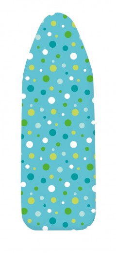 Housse de table à repasser en coton, Basic S Rose / Vert menthe, Modèles assortis, L112xl33 cm