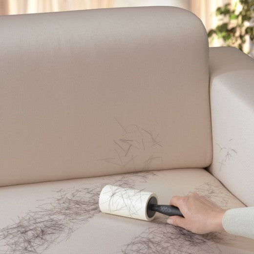 Rouleau adhésif pour peluches et poils d'animaux, Noir Jumbo, 60 feuilles