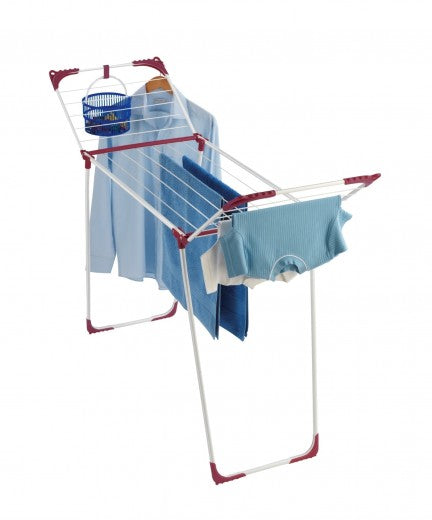 Sèche-linge pliable, châssis métal, Summer Blanc / Rouge, 13 m