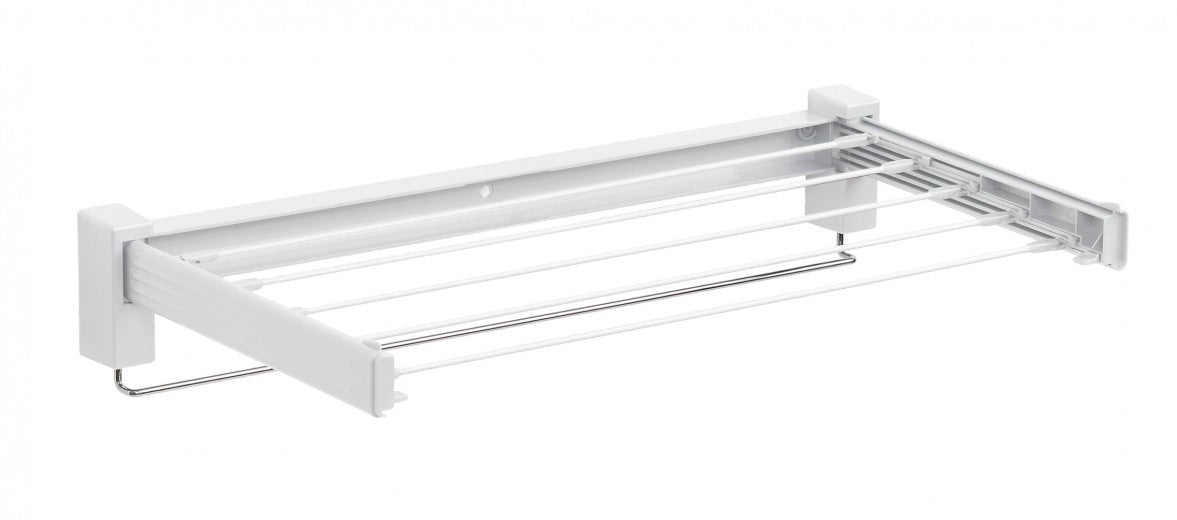 Sèche-linge extensible pour mur, cadre en métal, Papillon Blanc, 3,5 m