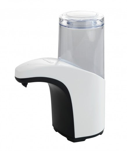 Distributeur de savon avec savon, acrylique et ABS, Butler Blanc / Transparent, L15xl8xH19,5 cm