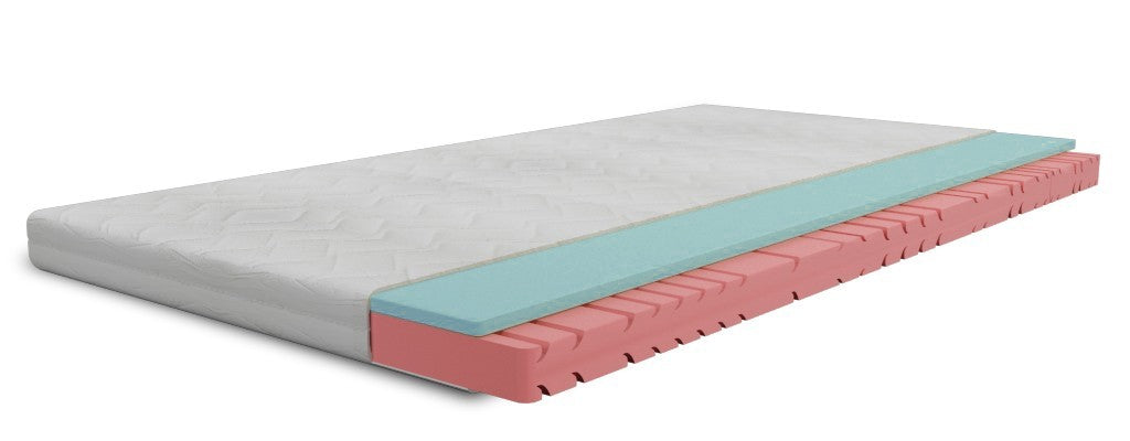 Matelas Vasco Memory Small, 14 cm mousse HR + 4 cm Mémoire de forme Gel, 18 cm