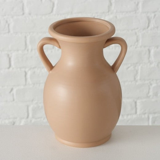 Vase décoratif en céramique Samra Marron, Modèles Assortis, Ø14xH18 cm