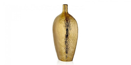 Vase décoratif en céramique Valentin Big Doré, Ø15xH54 cm