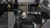 Vase décoratif en verre Logan Tall Fumuriu, L22xl8xH24 cm