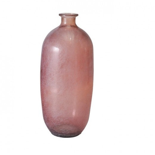 Vase en verre recyclé Alicia Big Rose, Ø19xH45 cm