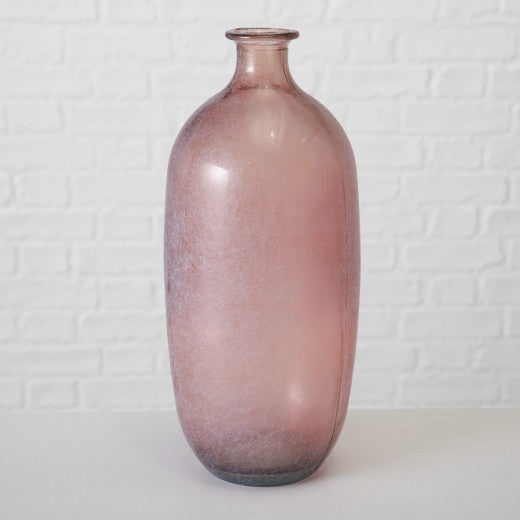 Vase en verre recyclé Alicia Big Rose, Ø19xH45 cm