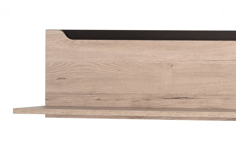 Petite étagère suspendue en bois Desjo 32 Chêne San Remo, l118xA24xH27 cm