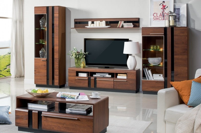 Etagère suspendue en bois Porti 35 Chêne Antique, l160xA25xH23 cm