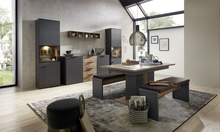 Bibliothèque suspendue en bois et MDF Madeline Havel Chêne Cognac, l20xA20xH125 cm